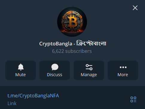 CryptoBangla Telegram channel screenshot
